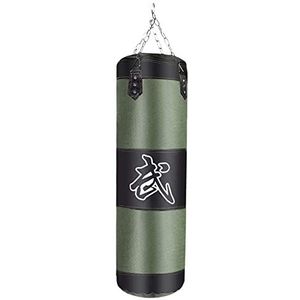 Bokszak duurzame Oxford-doek boksen zand vulling dikker training fitness oefening punch zandzak bokszakken (kleur: 80 cm groen)