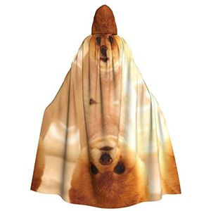Halloween cape met capuchon, schattigste hond puppy cosplay verkleedkostuum voor Halloween Kerstmis kostuum feest