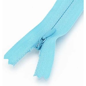 Rits 5 stuks nylon spiraalritsen voor op maat naaien jurk kussen rok broek kleding ambachten onzichtbare ritsen bulk reparatieset (blauw (blauw (blauw (25 cm)