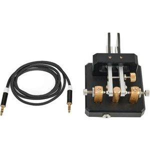 1 set Kortgolf Voor CW Zender Automatisch Voor Dual-Paddle Telegraaf Sleutel Voor CW Key (Zwart)