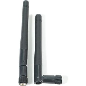 Fohevers 2-Pack WiFi-antenne 2G/2.4G WiFi-antenne SMA Mannelijke Adapter Draaibare 90° Connector 2DBi Omni-Directionele Wifi Signaalantenne voor Draadloze Router