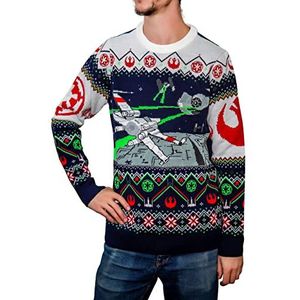 Star Wars X-Wing v TIE Fighter Ugly Kersttrui, Meerkleurig, L