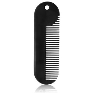 1Pc Rvs Antistatische Draagbare Pocket Mannen Baard Styling Kam Pocket Haar Styling Tool Speciale Voor Echt Haar Pruiken