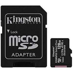Kingston 128GB microSDXC Canvas Select Plus Class 10 Flash Memory Card SDCS2 Memory