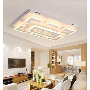 LED plafondlamp XW803 75x50 met afstandsbediening lichtkleur / helderheid instelbaar dimbaar woonkamer lamp plafond spot plafondverlichting lamp (XW803-75x50 cm, 70W)