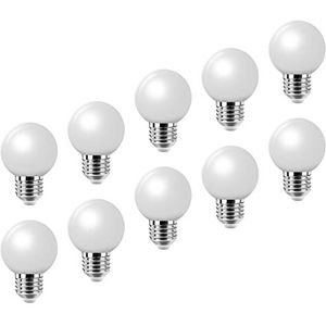 E27 - Melkachtig Wit - Golflicht LED - Kleine Edison Schroeflamp - 2W - 10 Verpakkingen