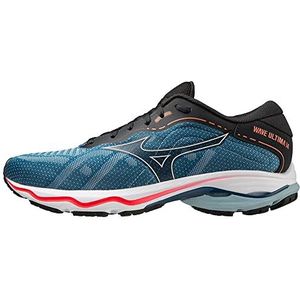 Mizuno Wave Ultima 14 Road hardloopschoen voor heren, Blauwe as Nimbus Cloud vurig koraal 2, 42 EU