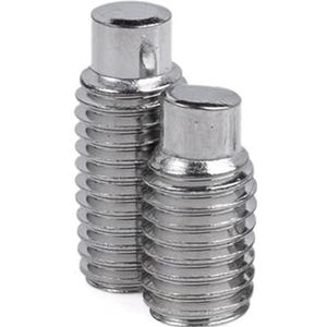 2 stuks M8 304 roestvrij staal zeskant stelschroef convex koploze bout(40mm)