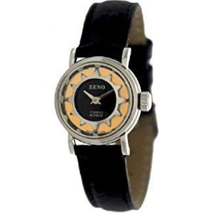 Zeno Watch Basel dames horloge analoog mechaniek met lederen armband 3216-s61