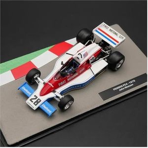 1:43 for F1 Formule Racing Penske PC4 1976 Modelauto Metalen Speelgoedauto Miniatuur Voertuig Collectie Rood