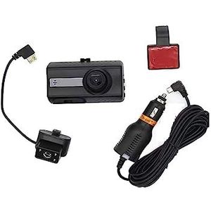 Dashcam voorzijde Dash Cam Dual Lens 1080P Opname Auto Camera DVR Nachtzicht Ingebouwde Bewegingsdetectie 24Hr Parking Monitor Eenvoudige installatie (Color : Interior Lens, Size : None)