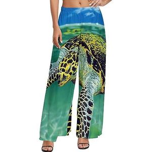 Sea Turtle Casual loungebroek voor dames, comfortabele losse joggingbroek, joggingbroek