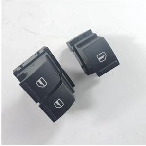 Auto Accessoires Voor VW Voor Caddy 2K Voor Jetta EOS Voor Golf MK5 Voor P&assat B6 Voor Polo 6R Voor T&ouran Voor SEAT Raam Schakelaar Controle Knop BLNETU (Color : 2pcs)