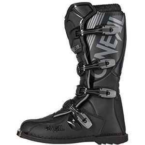 O'NEAL Tribute Youth Boot voor kinderen I MX Enduro I Motocross laarzen kinderen met metalen zoolbescherming en verstelbare gespen, zwart, 32 EU