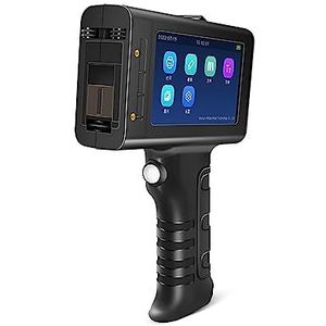 Handprinter 12,7 mm online variabele batchcode nummering label draagbare handheld printer, slimme thermische inkjetprinter Sneldrogend en waterdicht(Yello Ink Set)