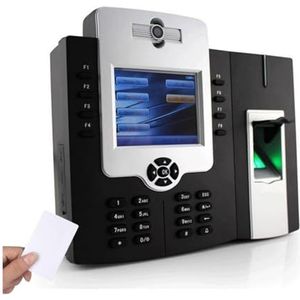 Inklokken in Machine, Tcp/Ip-vingerafdrukkaart Tijdregistratiemachine met camera Kantoorprikklok Werknemerrecorderapparaat Kantoorponsklok(Color:ID WIFI,Size:ITALIAN)