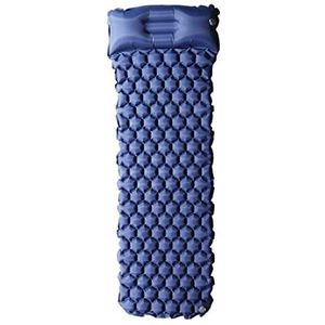 Opvouwbare Picknickdeken Opblaasbare Strand Mat Air Matras Picknick Matras met Kussen Slaapzak Kussen Luchtbank Opblaasbare Slaapkussen Kampeermat Zelfopblaasbare Luchtmatras (Size : Navy)