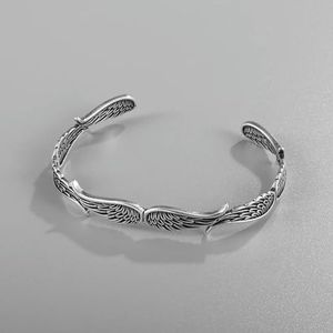 Creatief ontwerp Angel Wing Feather Wing Manchet armband mannen vrouwen Cool Manchet Bangles Sport Vrije tijd sieraden cadeau