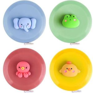 Meetlint lichaam, 4 stuks meetlint cartoon-meetlint kleermakersmeetlint aftrekmeter telescopisch meetlint voor maatlengte lichaamsweefsel