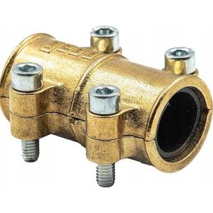 Gebo - Pijpklem - 28 mm - DVGW - Afdichtklem van Messing met EPDM-Rubberen Afdichting