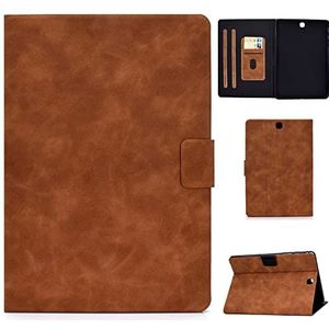Tabletbescherming Leren case Compatible with Samsung Galaxy Tab A 9.7 inch T550 / T555C Tablet Case, Galaxy Tab A 9.7 Case Folio Cover Multi-Angle Viewing W Card Slot Smart Cover Auto Sleep/Wake Pro