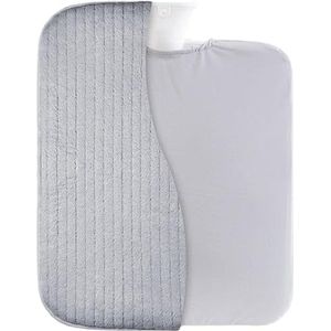 Yitaojian 9-liter ultra grote capaciteit rubberen warmwaterzak met suède hoes, kan worden gebruikt voor nek, schouder, voet, handopwarming en koud kompres