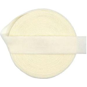 2 5 10 Yard 5/8"" 15mm effen mat niet-glanzend vouw over elastische FOE spandex band hoofdband ondergoed jurk naaien trim-antiek wit-2 yards