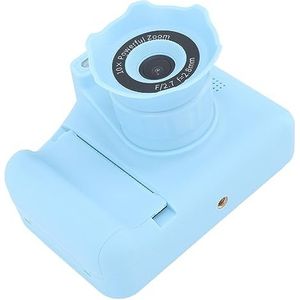 Mini HD Digitale SLR-kindercamera, Print-camera voor Kinderen IPS-scherm met 1000 MAh Lithiumbatterij voor Kinderen (Blauw)