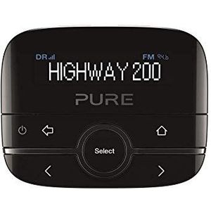 Pure - Highway 200 - In-Car-Audio-Adapter - Zwart - DAB/DAB+ Digitale Radio Met Dimbaar Display