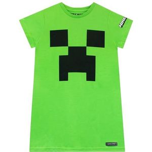 Minecraft Meisjes Pyjama's | Meisjes Creeper Nachthemd | Gamer Pyjama's | Gaming Geschenken | Groen 152