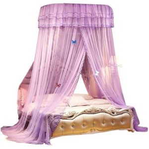 Klamboe bed luifel for meisjes Queen size koepel klamboe van plafond Twin meisjes hemelbed decor for wieg Kid bed en volwassen bedden (Color : I, Size : 1.2m (4 feet) bed)