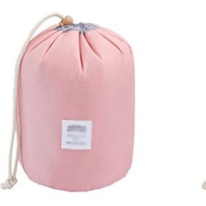 DieffematicHZB make-up tas Cosmetic Bag Round Waterproof Makeup Bag Travel Organizer Female Multi Functional Storage Bag (Color : Pink)