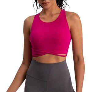 Sportbeha Gymtop Sportbeha's For Dames Zijn Comfortabel En Elastisch, Geschikt For Fitness Yoga Outfits Fitness(Rot,XL)