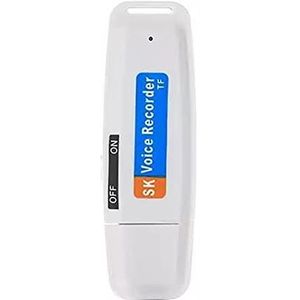 Seprendi draagbare oplaadbare U-schijf USB digitale audio voice recorder dictafoon geactiveerde recorder-wit