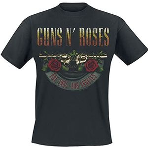 Guns N' Roses Logo and Bullet Europe Tour 2017 T-shirt zwart XXL 100% katoen Band merch, Bands