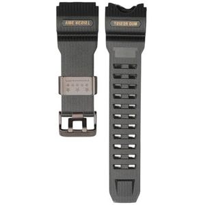 Horloge Accessoires Fit for Casio g shock mudmaster gwg1000 GWG-1000 heren Horlogeband Roestvrij Stalen Ring Vervanging Band (Color : Black B 8, Size : GWG-1000)