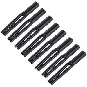 Kabelbroek, Speaker Wire Pants Y Splitter Pant Boot (⌀9MM-2x 3.5MM-8PACK) Aankleden of beschermen van uw luidsprekerkabels, Audio Subwoofer DIY-accessoires