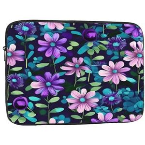 Laptop Case Paars Camellia Laptop Sleeve Shockproof Beschermende Notebook Case Met Rits Aktetas Dragen