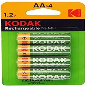 Kodak Piles oplaadbare Chargées Ni-MH AA 1,2 V batterij 2100 mAh - Vendu par lot de 4