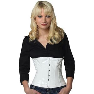 Lak corset wit taille Korset pw76