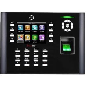 Inklokken in Machine, Iclock680 TCP/IP USB Vingerafdruk Tijdregistratie Toegangscontrole Webserver Deurtoegangscontrolesysteem met camera Kantoorponsklok(Color:IClock680,Size:A_PLUG)