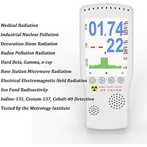 Geigerteller, BR-6 Geiger teller nucleaire stralingsdetector persoonlijke dosimeter röntgenfoto bèta gamma tester detector radioactiviteitsdetector(NEW)