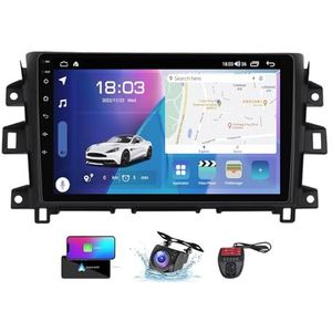 Android 13 9 Inch 2 Din QLED Autoradio Voor Nissan Navara NP300 2011-2016 - Camera DVR GRATIS - Steun Carplay Android Auto DSP Stuurwiel FM RDS DAB WIFI 4G Bluetooth Split-Screen(NF-6)