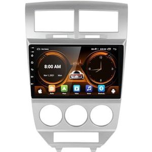 Android 14.0 2 Din Autoradio 9"" Touchscreen Auto Stereo voor Dodge caliber 2007-2014-[Ingebouwd CarPlay/Android auto/DSP/GPS]-Support MIC/Stuurbediening/Bluetooth 5.0(P5 4G+WIFI 8Core 6G+128G)