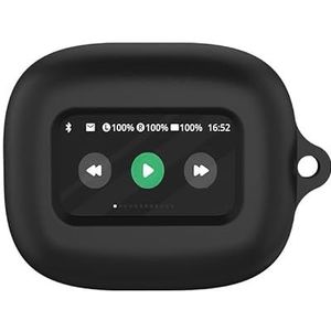 Voor JBL LIVE BEAM 3 hoofdtelefoon case Siliconen case Drop-proof en stofdichte hoofdtelefoon case (zwart)