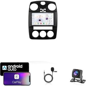 Android 13 Dubbel Din Auto Stereo Touchscreen Auto Stereo Voor Chrysler PT Cruiser 2000-2010 Met Bluetooth GPS Navigatie WiFi FM Radio USB/SWC/Plug en Play Ondersteuning Carplay&Android Auto(4 Core Wi