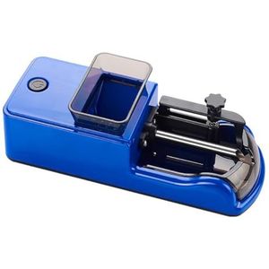 Elektrische sigarettenrolmachine, Volledig automatische sigarettenrolmachine, elektrische draagbare sigarettenvulmachine, geschikt for pijpmaat 8,0/6,5/5,5 mm(Blue)