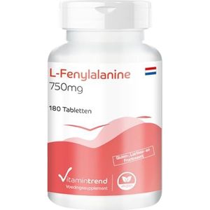 L-Fenylalanine 750mg - 180 tabletten - veganistisch - hoge dosering | Vitamintrend®