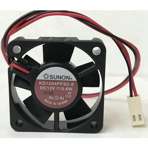 Original KD1204PFS2-8 12VDC 0.6W 40 * 40 * 10cm 2line 2pin chassis power fan