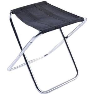 Opvouwbare kruk draagbare ultralichte kruk voor vissen strand trein picknick kamp zak opvouwbare stoel, opvouwbare kleine stoel aluminium outdoor camping kruk (kleur: zilver)